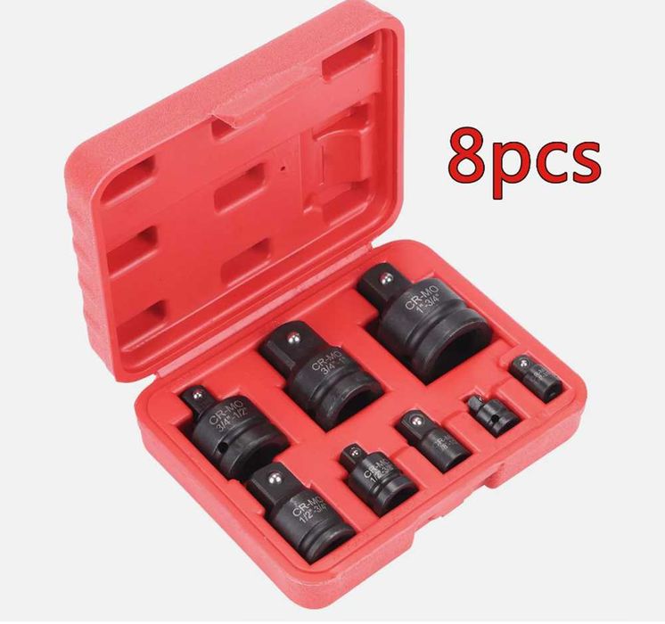 Комплект ударни вложки 1", 1/2", 1/4", 3/4", 3/8"- 8 части.