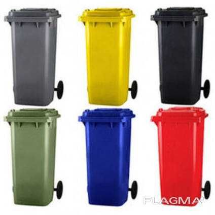 Контейнер пластиковый без педали, объем 120 литров