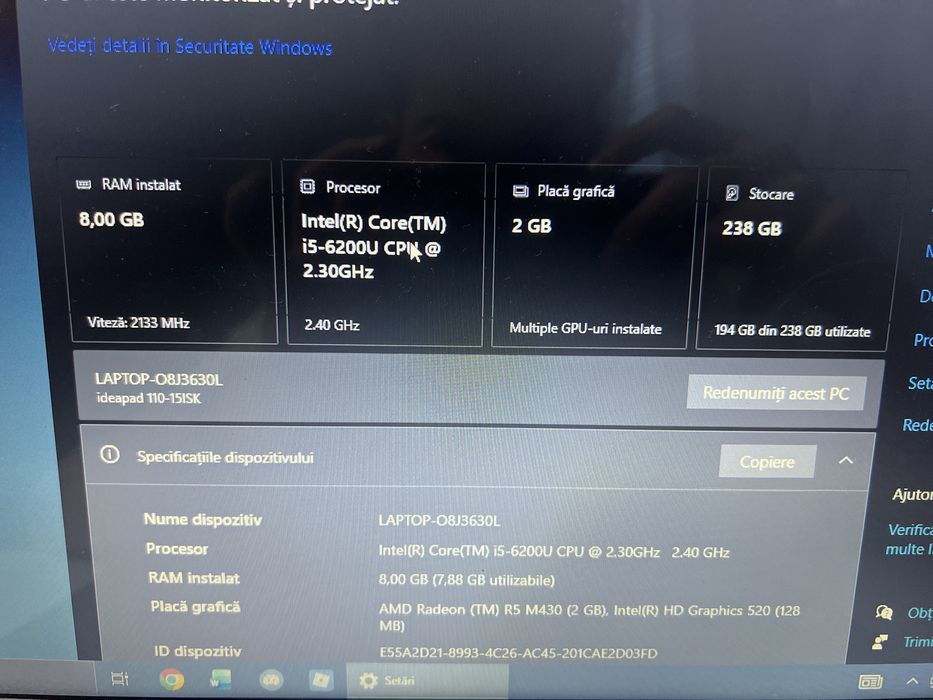 Laptop lenovo ideapad g510