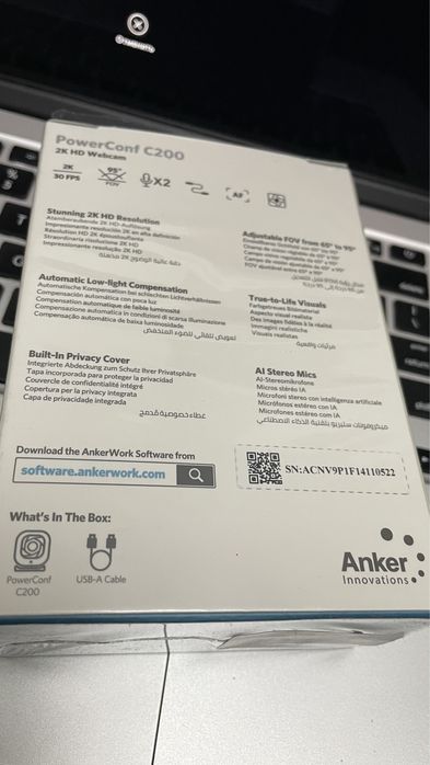 веб-камера Anker PowerConf C200 2K HD.