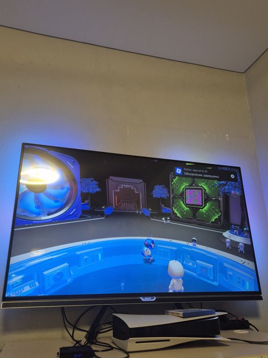 плейстешен 5 с телевизором Philips,  +андроид приставка X96maxplus