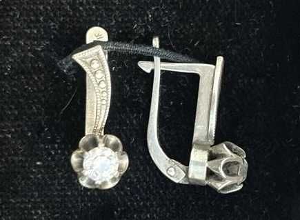 Серги СССР серебро 925