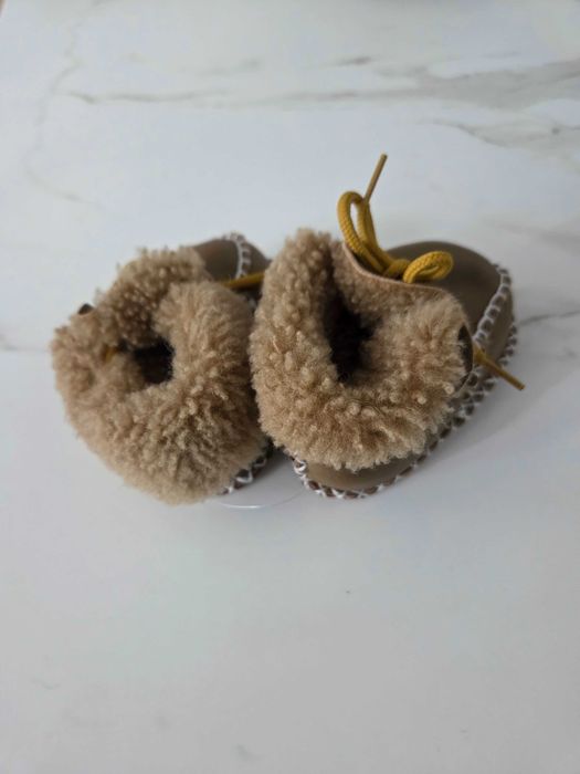 Детски пантофки естествена кожа