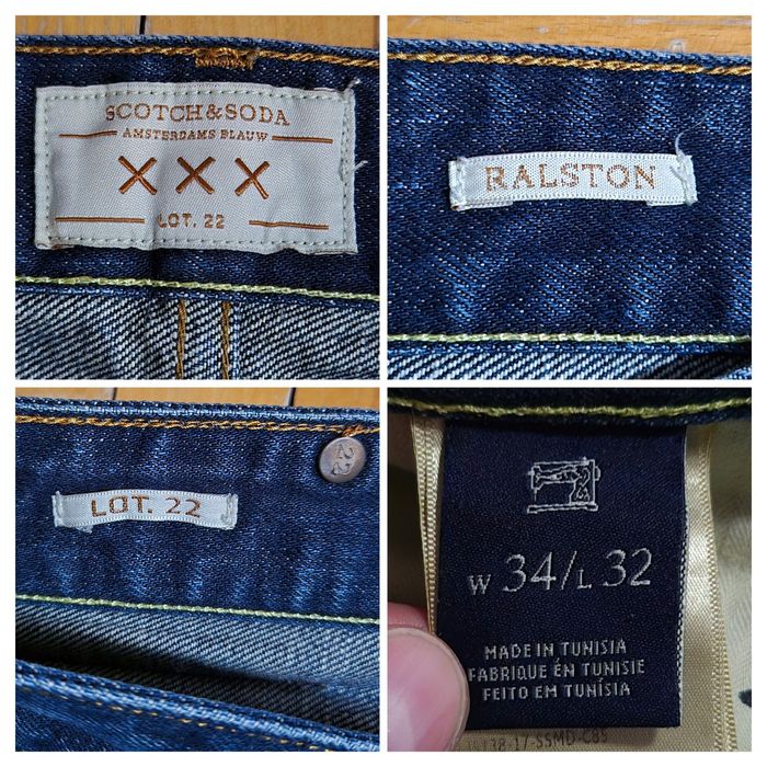 Blugi Scotch & Soda Ralston, Amsterdams Blauw, Premium, Bărbați - W34 L32