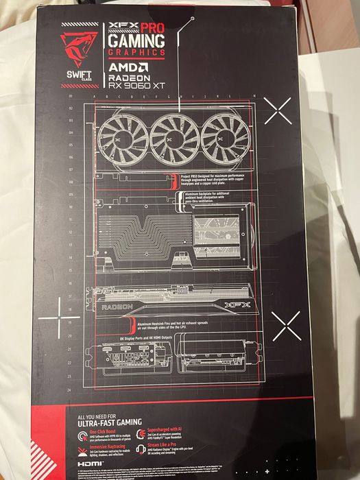 Rx 9060 xt 16gb XFX Swift OC trio
