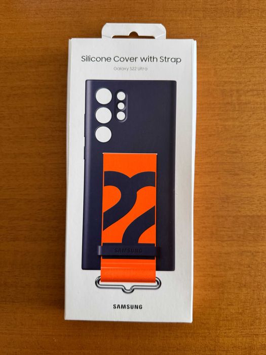 Samsung S22 Ultra Original Silicone Case with Strap (Силиконов кейс)