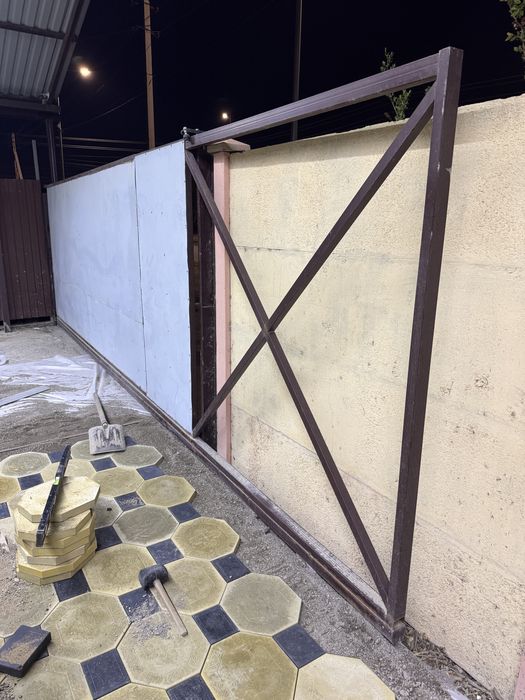 Ворота на балке