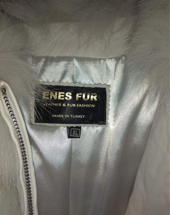 Палто сребърно лисица