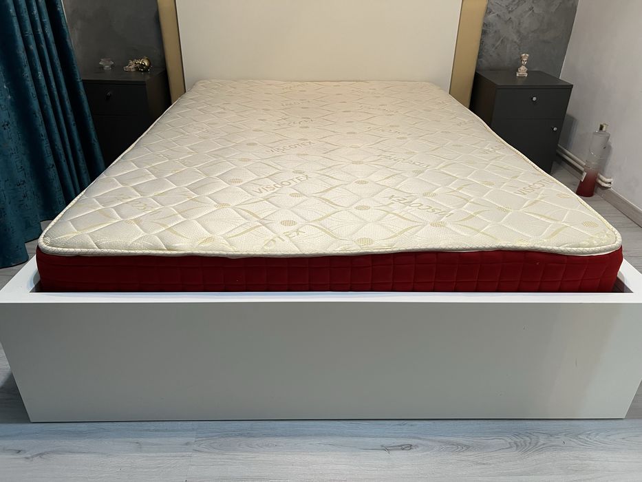 Pat alb IKEA 140x200+saltea