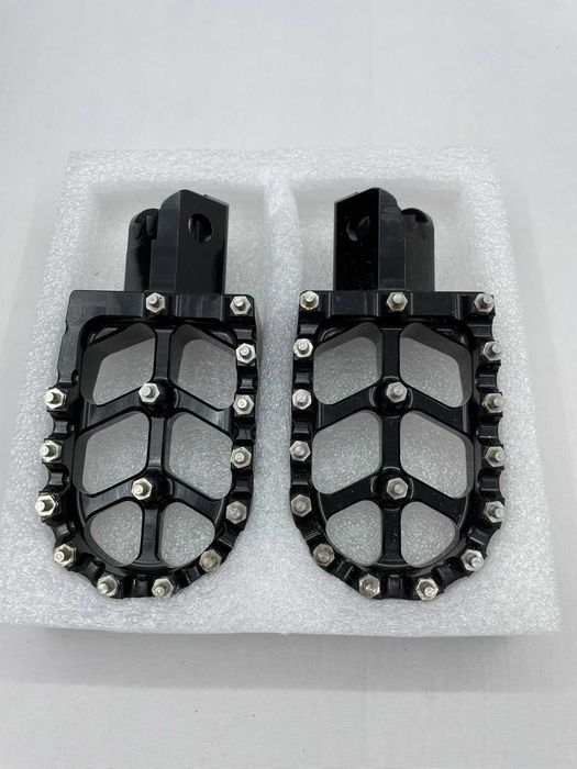 Set 2 scarite aluminiu, universale, pentru motociclete de teren