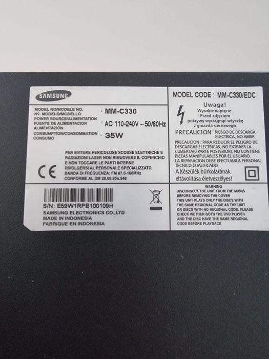 Micro sistem audio Samsung MM-C330/EDC
