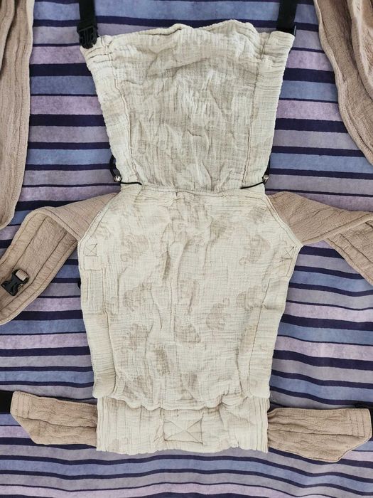 Слинг - еластичен, мрежест, за бебеносене / Ергономична раница