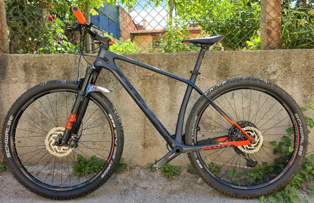 Scott scale Carbon 930 29  цола L размер Fox 32 1x12 Sram на проходни оси Перфектен