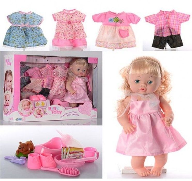 Кукла пупс Валюша с горшком, говорит, 5 комплектов одежды,I