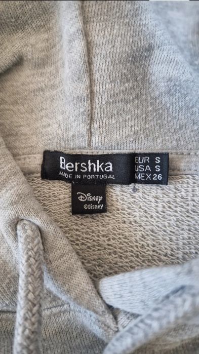 Crop hoodie, imprimeu Disney, Bershka