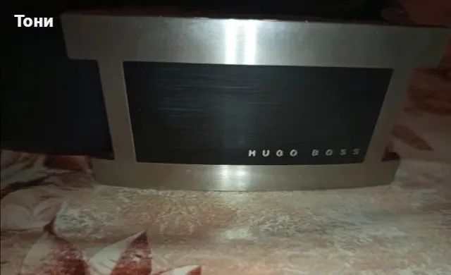 BOSS ORIGINAL Нов Мъжки Колан Изцяло от Естествена Кожа 110см.