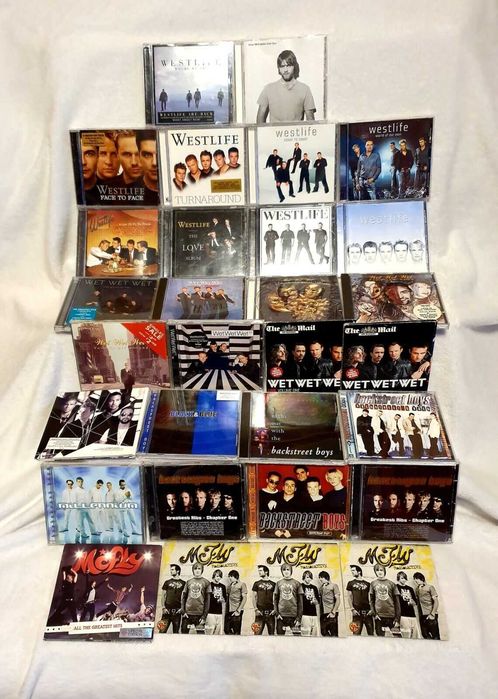 Colectie 26 cd-uri WESTLIFE BACKSTREET BOYS wet wet wet