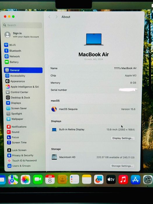 MacBook Air M3 Full Box- Yangi noutbuk (Макбук - Ноутбук)