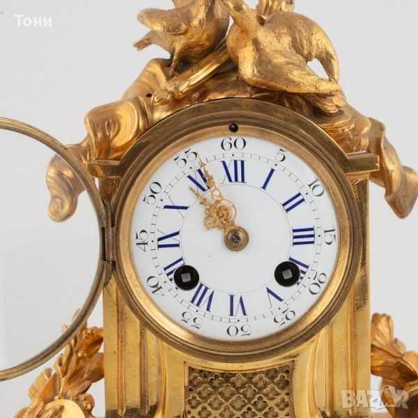 Japy Freres настолен позлатен часовник 19 век