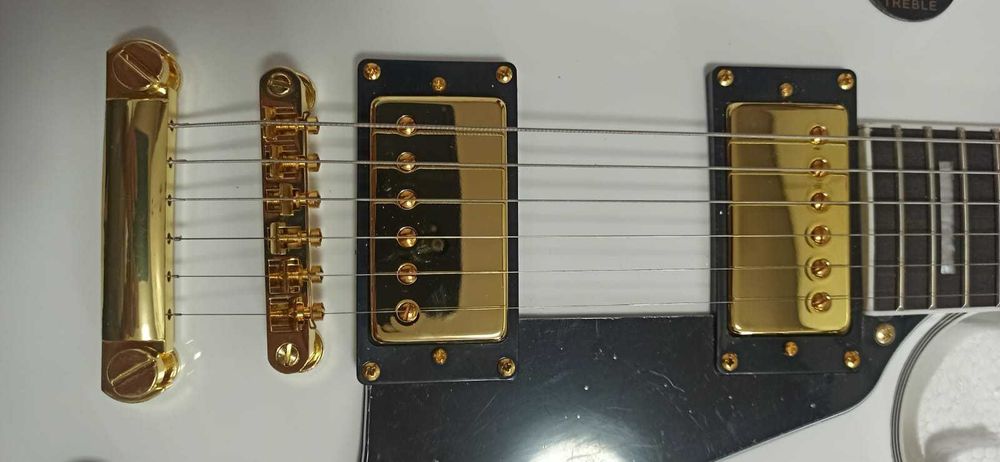 Gibson белый в золоте