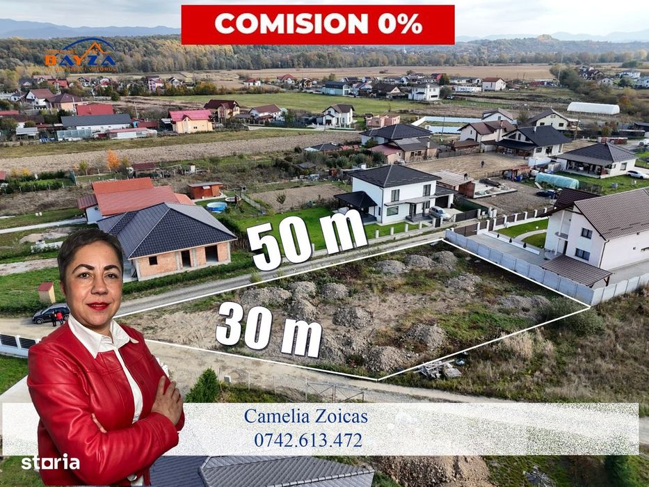Teren deosebit în Cătălina, 832 mp - comision ZERO