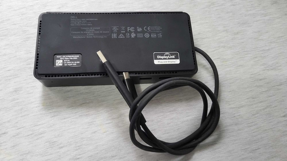 Docking Station Dell D6000 Universal Dock USB 3.0, USB-C + incar 130W