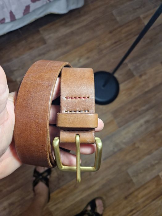 Кожаный ремень.ручная работа