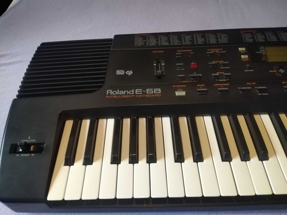 Roland E 68 Йоника електронно пиано - Отлично състояние ! + Калъфка