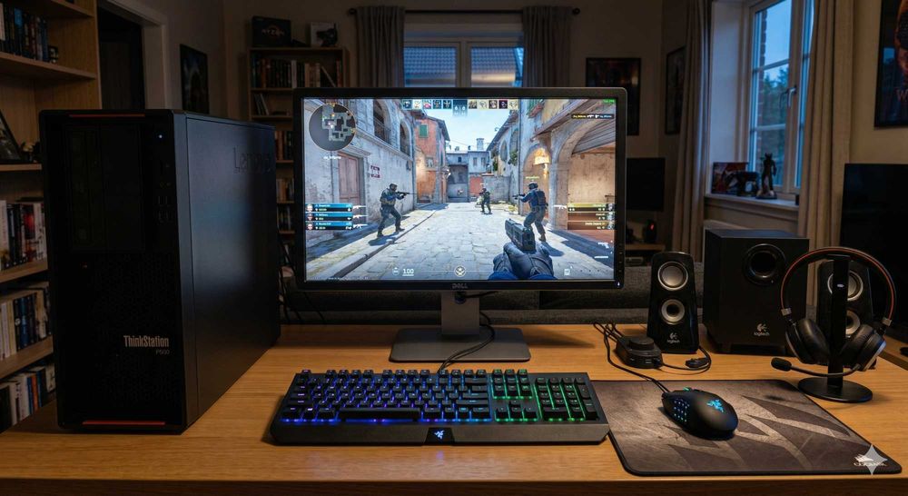 Bestie Gaming Lenovo ThinkStation P500, 24 inch, GTX 1650 SUPER, 512GB SSD