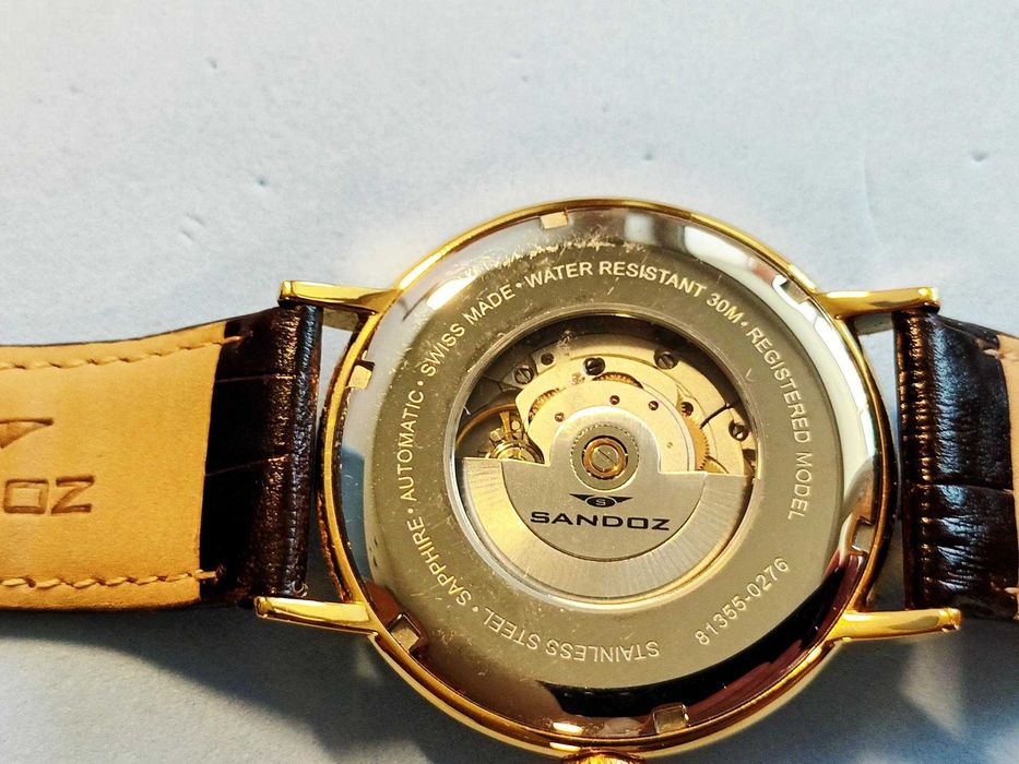 Ceas Mână Automatic Bărbați Sandoz Heritage 81355-90 Gèneve