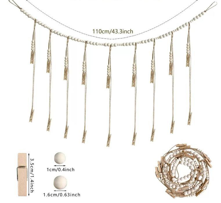 Гирлянда с прищепками