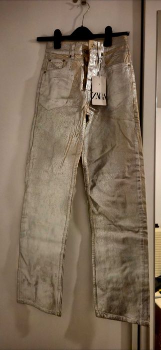 Blugi metalici Zara, noi