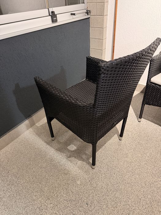 2 x Scaune terasa jmitatie ratan - impecabile