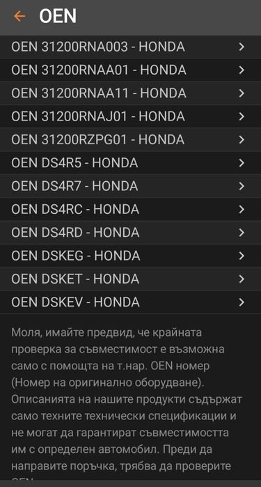 Стартер Хонда акорд 8 гр. Перник Байкушева махала • OLX.bg
