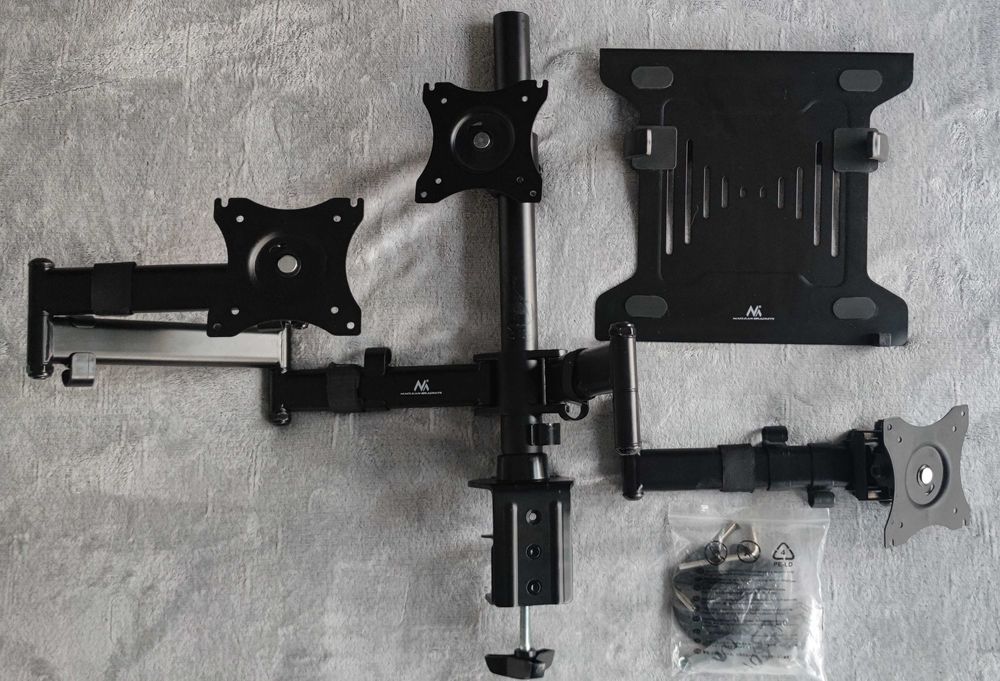 Suport birou 3 monitoare Maclean MC-691 + suport laptop MC-764 | vând separat sau set
