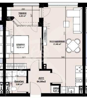 Двустаен - Хоризонт