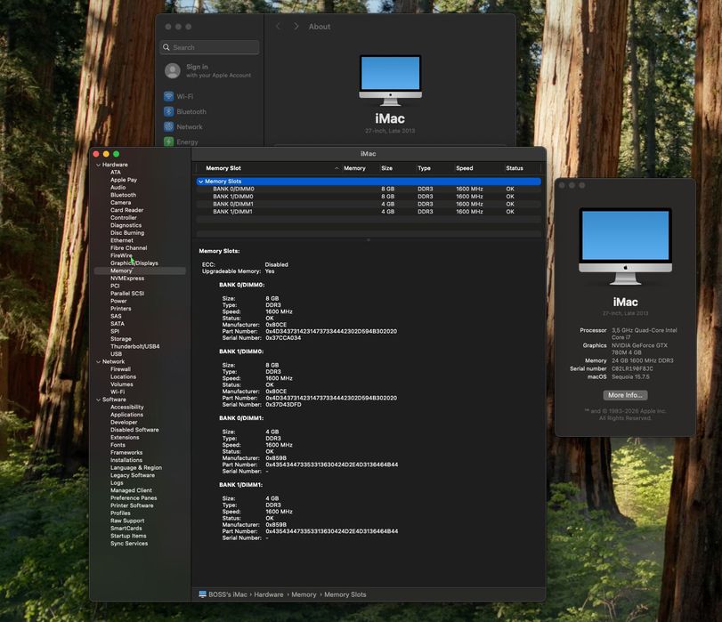 Dezmembrez/Vând iMac 27" 2K Late 2013 (A1419)  i7 3.5 GHz, GTX 780M, 24GB RAM