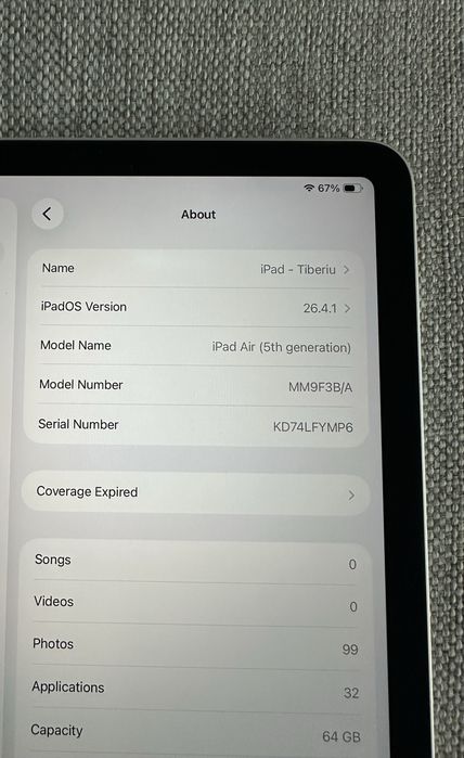 Ipad Air 5th generation wi-fi 64G