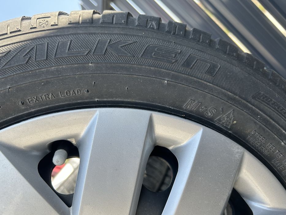 Jante tabla+capace VW 185/60/15 M+S  5*112