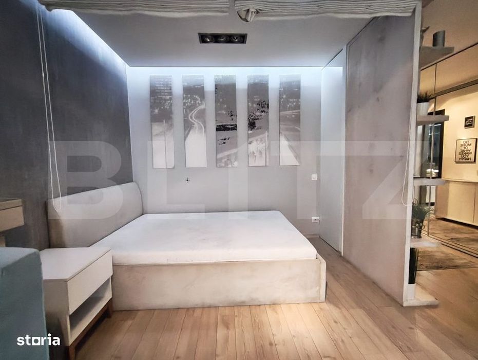 Studio de vanzare, etaj 3, balcon 8 mp - Ared