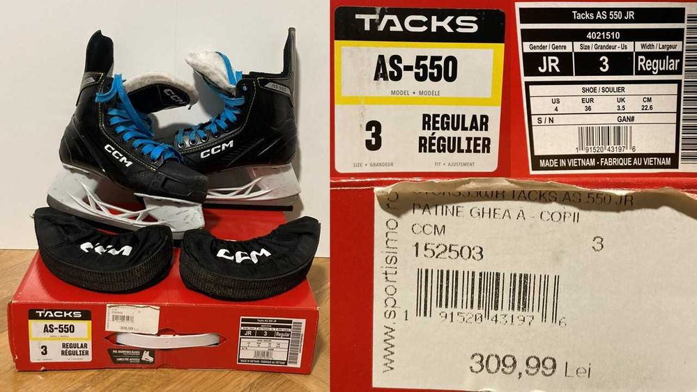 Echipament Hochei Junior JR (CCM, Bauer, Aegis, Demon) - Patine mărimea 36