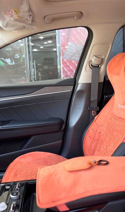 Premium оранжевый комплект для Kia K5 Чехлы накидки и полики TED HOUSE