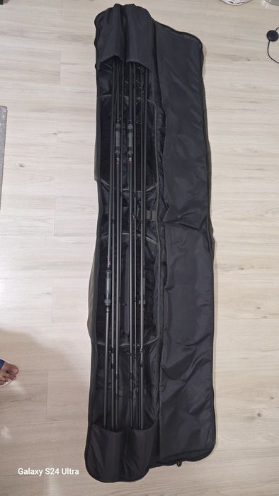 Lansete crap Hakuyo MTX 8 Black Edition+Husă Caperlan