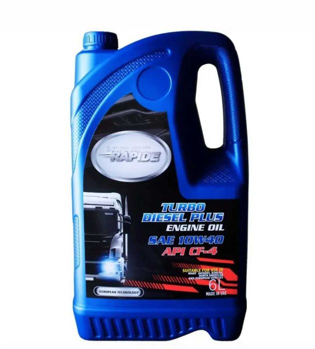 Моторное масло 6 л RAPIDE TURBO PLUS SAE 10W‑40 API CF‑4