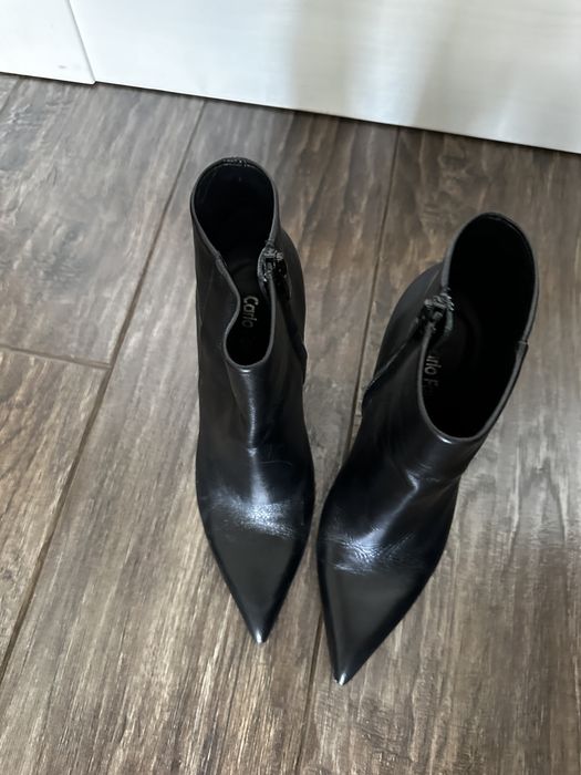 Продавам боти на висок ток Carlo Fabiani естествена кожа