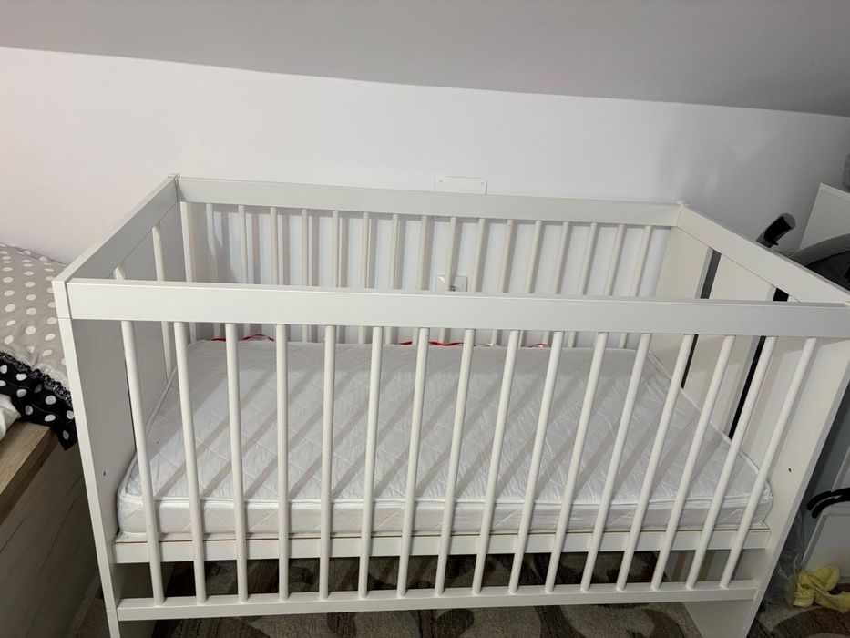 Patut copii lemn alb