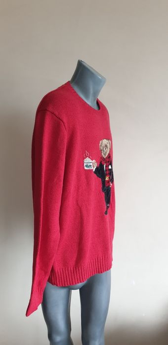 POLO Ralph Lauren Bear Cotton / Len Mens Size XL НОВО! ОРИГИНАЛ! Мъжки Пуловер !