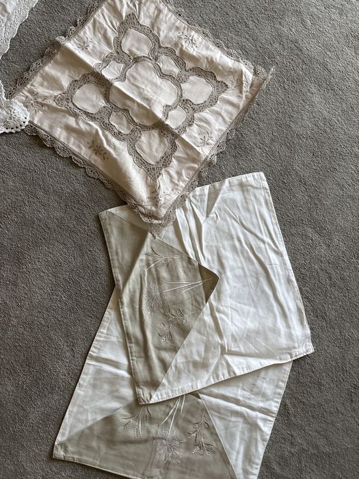 Husa fata perna, perina, vechi de mana, decorativ nou