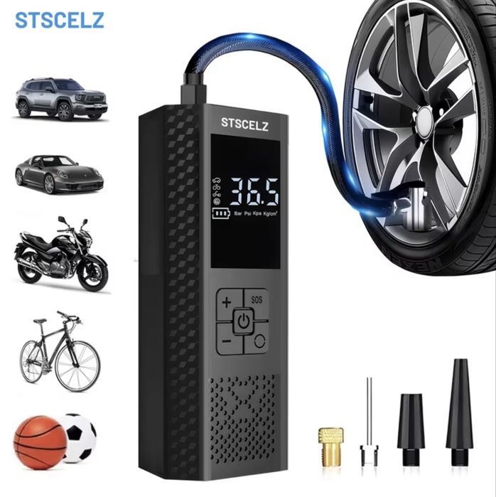 Нов Преносим електрически компресор за гуми 150 PSI