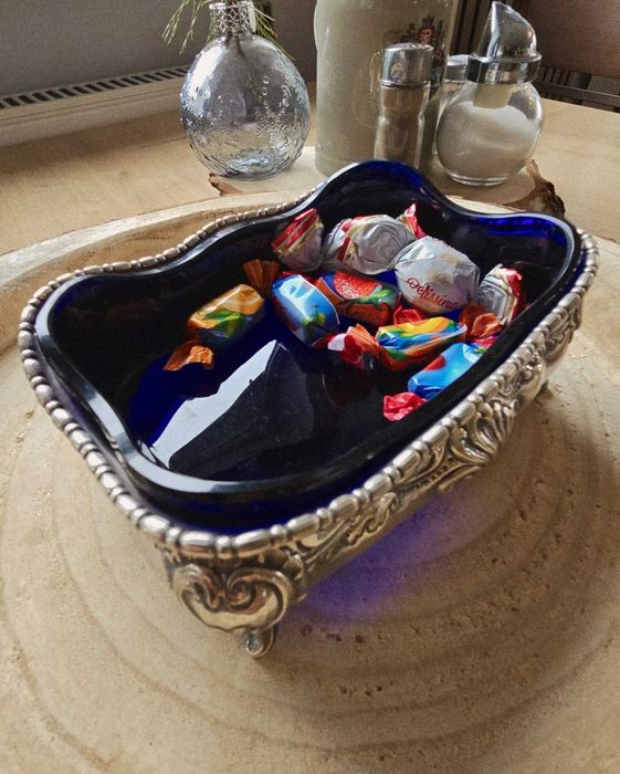 Fructieră/Bombonieră Argint 800 masiv - Stil Neo-Rococo